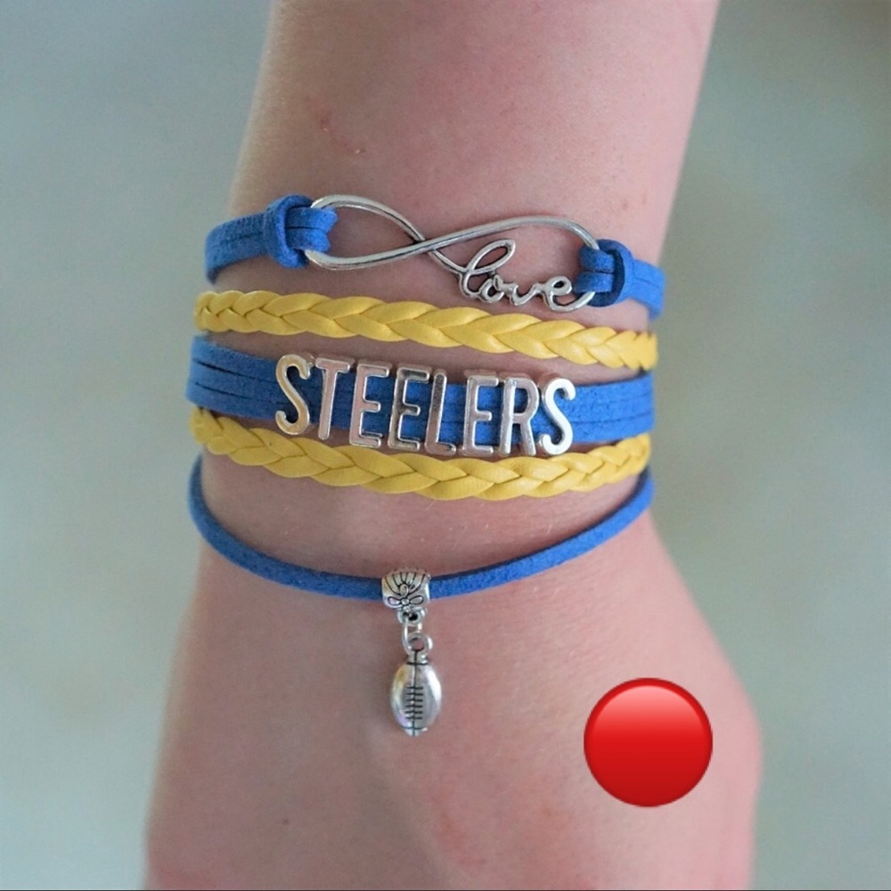 🔴 Pittsburgh Steelers NFL Bracelet Handmade